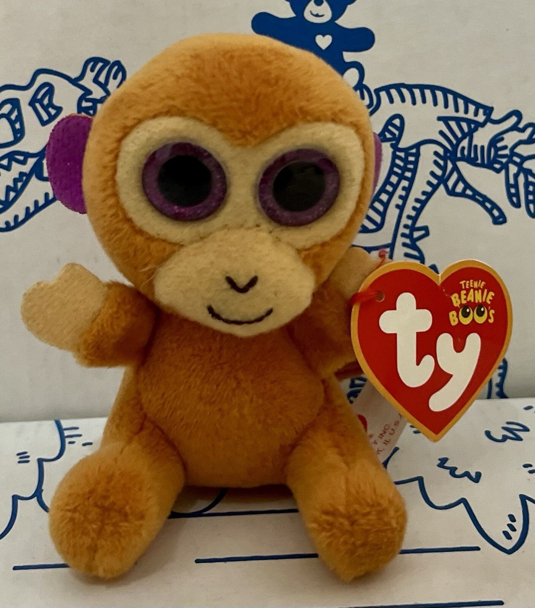 New McDONALDS TY TEENIE BEANIE BOOS Bongo Monkey Plush Doll Toy