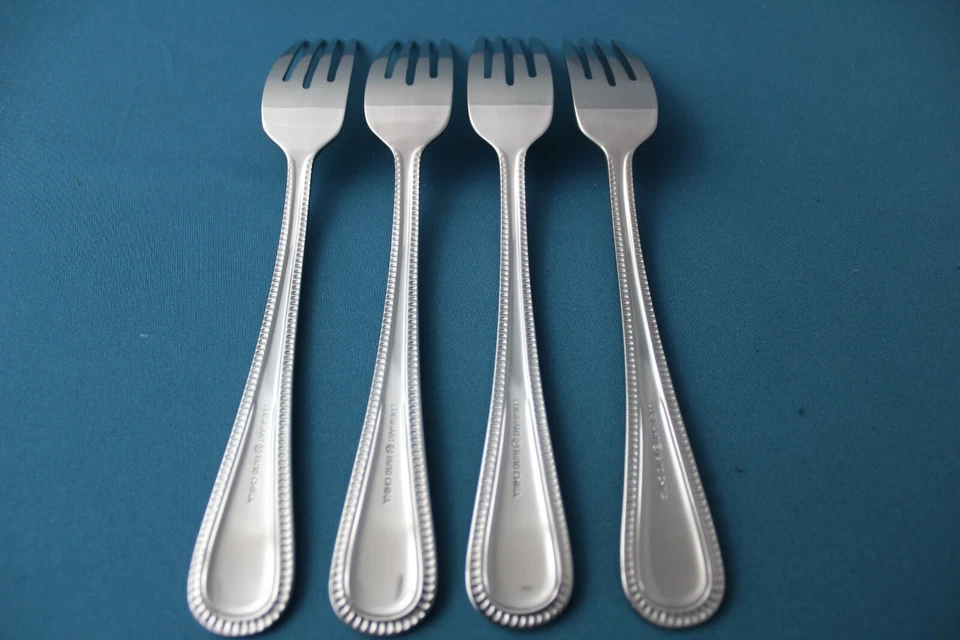 4 Ужин вилки Cuisinart тосканский бисер 18/10 из нержавеющей стали бисер Китай новый 7 3/4» - Изображение 4 из 4