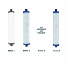 Hydrotech 4VTFC50G or 4VTFC50G-PB RO Filter Kit (Membrane Sold Separately)