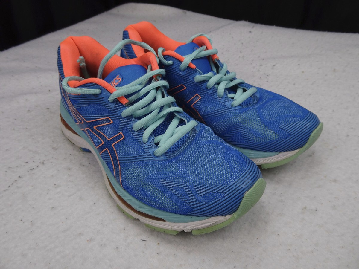 asics gel nimbus 19 Blue Orange Women's
