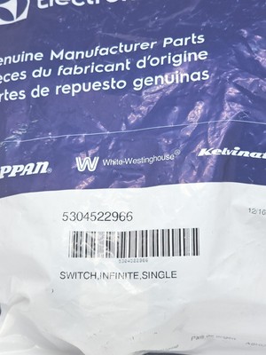 5304522966 - OEM FRIGIDAIRE OVEN RANGE INFINITE SWITCH - A17374101 