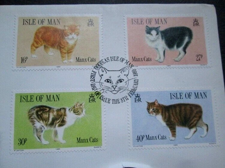Isle of Man IOM - " MANX CATS " Coin Cover PNC 1989 - Image 2 of 4