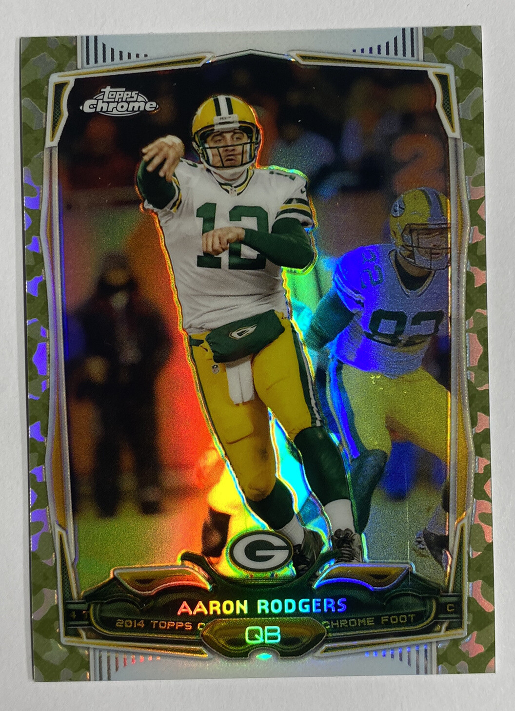 2014 Topps Chrome Camo Refractor Aaron Rodgers 175/499 #83