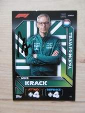 Mike Krack "Team Principal Aston Martin 2024" Autograph Signed Trading Card Topps