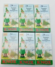 6 NEW BOXES 24/Box Knox Pine Scent Medium Incense Cones German