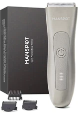 MANSPOT Manscape Groin & Body Hair Trimmer for Men, Electric Ball Trimmer Pubic