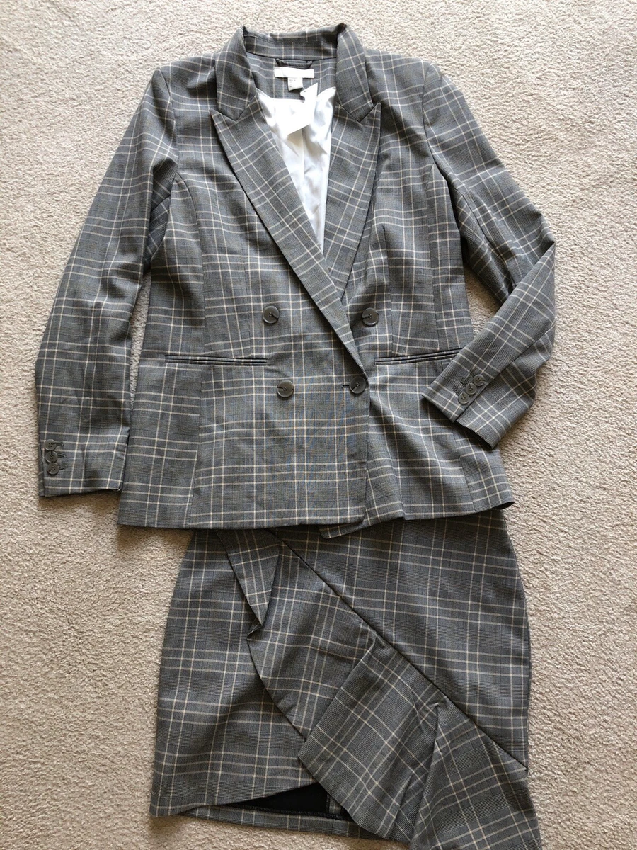 H&m plaid clearance suit