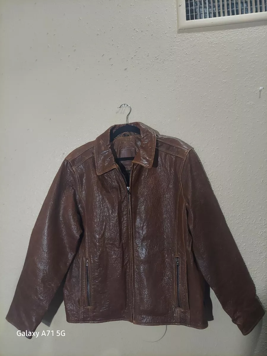 Robert comstock clearance vertical leather jacket