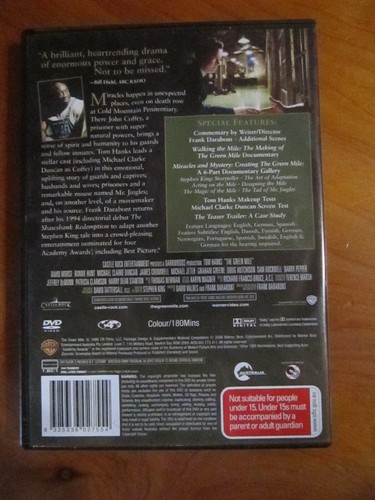 DVD THE GREEN MILE 2 DISC SPECIAL EDITION GREAT ** MUST SEE ** - Picture 2 of 2