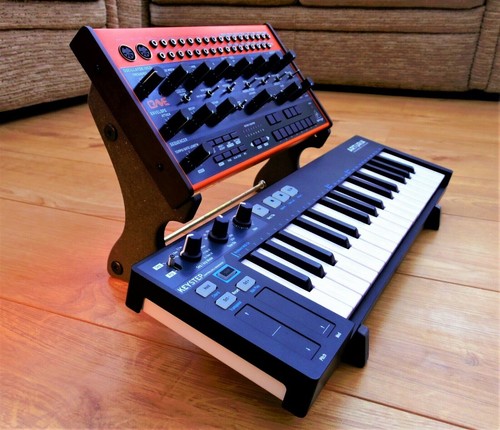 UNIWAVE Dual Behringer CRAVE / EDGE / SPICE + Keystep VALCHROMAT Sturdy Stand - Picture 1 of 7