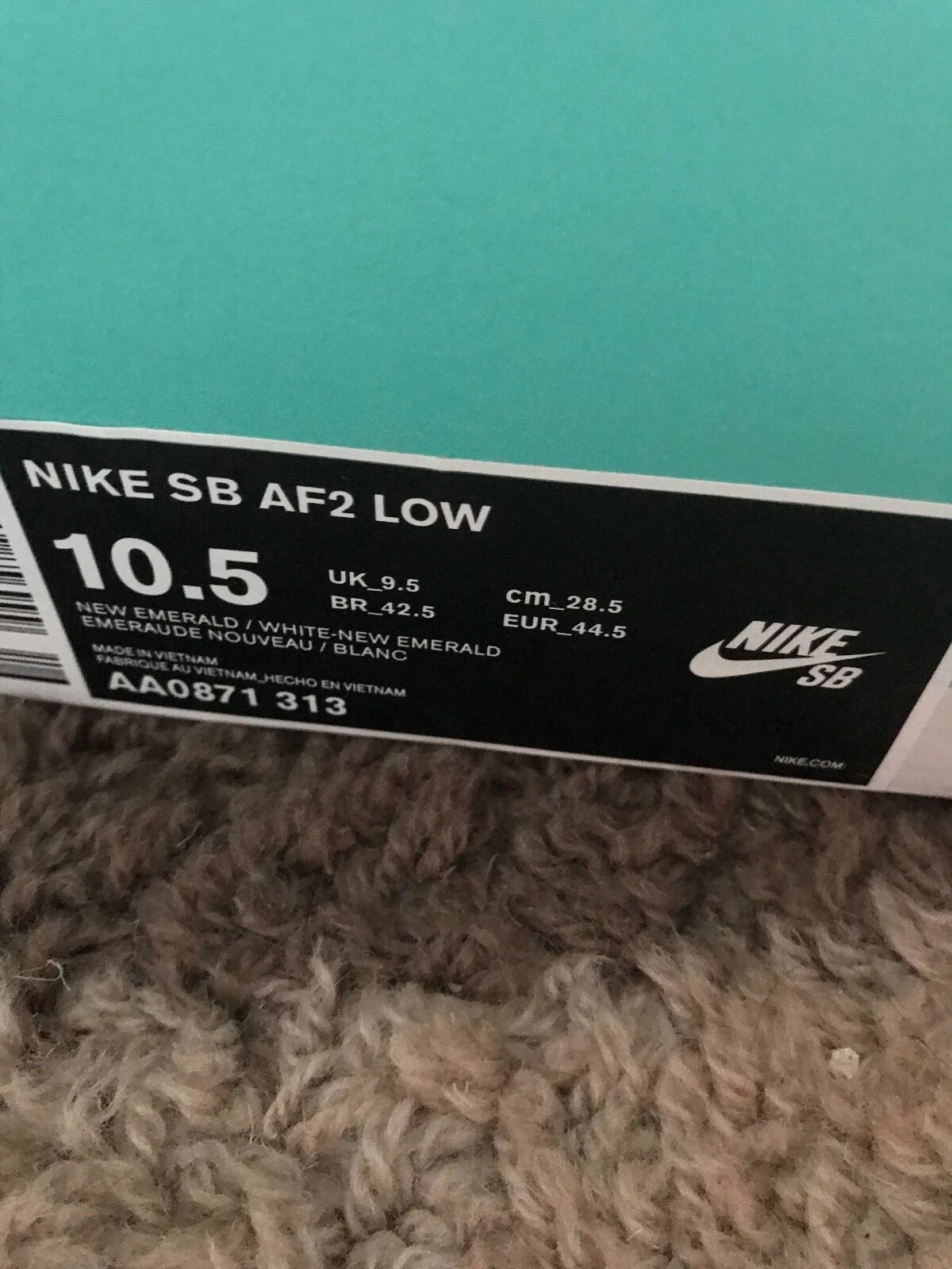Supreme Nike Bundle SB AF2 Air Force 2 Low homme taille 10,5