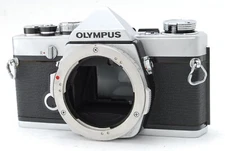 Meter Works!【Near MINT】OLYMPUS OM-1 Silver Body 35mm Film Camera SLR From JAPAN