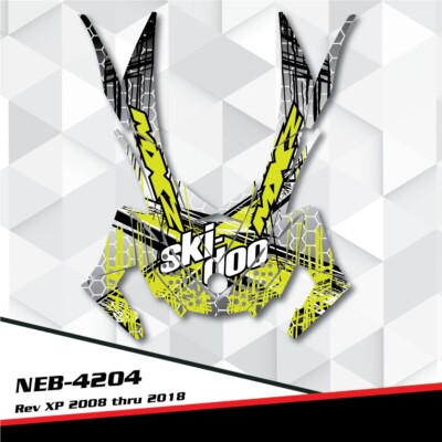 FOR 2008-2012 BRP SKI-DOO REV MXZ XP HOOD GRAPHICS WRAP KIT NEB-4204