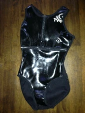 TYR Vanguard Water Polo suit rubber neoprene wet look women swimsuit Swimming 28