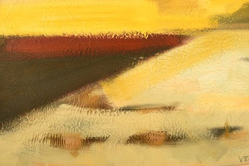 Erik Bonow, Danish painter. Oil on canvas. "Vendsyssel", 1963. - Picture 4 of 7
