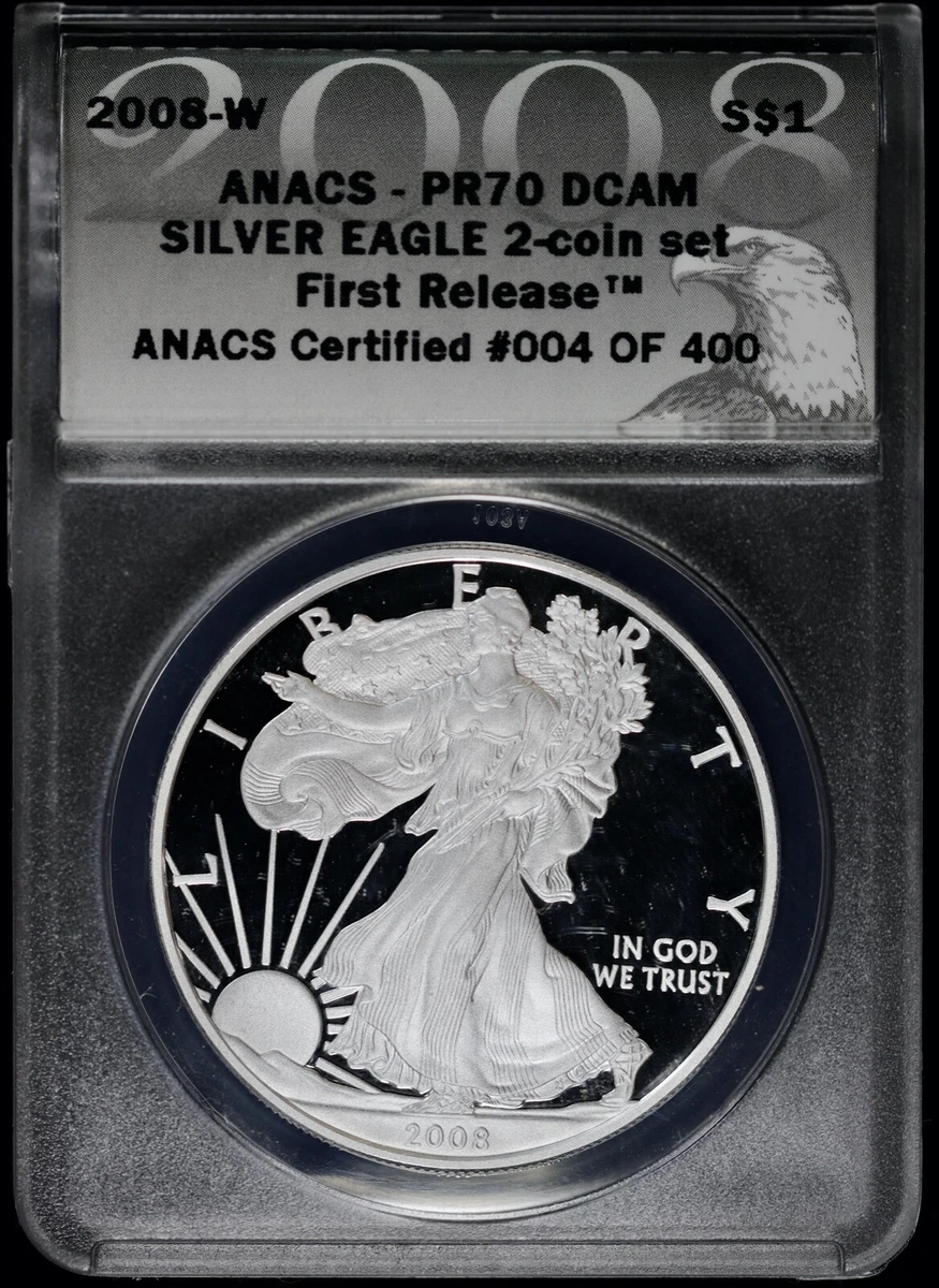 American Eagle ANACS 2008 Silver Bullion Coins for sale | eBay