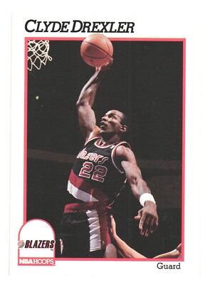 1997-98 NBA Hoops Basketball Portland Trail Blazers Clyde Drexler