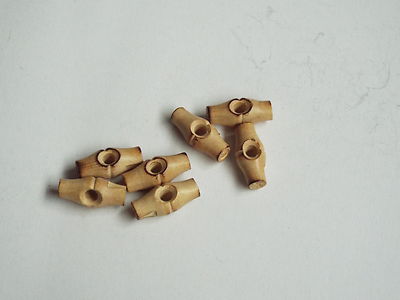 5pc 25mm Wooden single Hole toggle Button ideal for Duffle Trench coat 2368