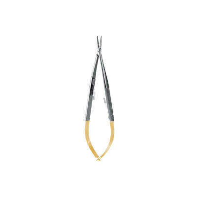 Micro Straight Castro Perma Sharp   Needle Holder, 14 cm (5.5'') - NH5020M