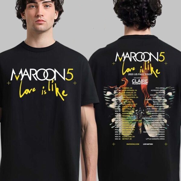 HOT!!! Maroon 5 Love Is Like 2025 US Fall Tour Cities Dates