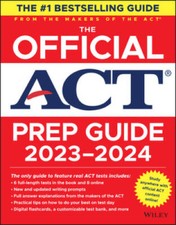 The Official ACT Prep Guide 2023-2024, (Book  Online Course) By ACT - VERY GOOD