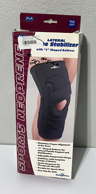 FLA Orthopedic Lateral Knee Stabilizer With ''J'' Shaped Buttress XXXL Left Knee
