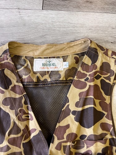 Vintage Redhead Hunting Vest Size Large Frogskin Camo Camouflage Game - Picture 5 of 8