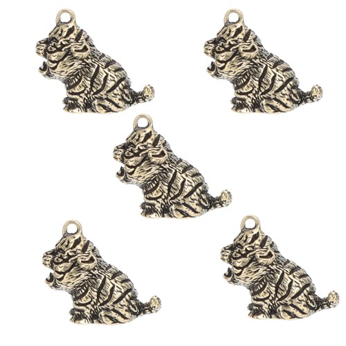 5 Pcs Schlüsselbund Tiger Anhänger Zubehör Zur Schlüsselanhängerherstellung - Bild 2 von 12
