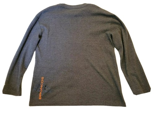 Camicia da uomo Denver Broncos a maniche lunghe linea Pro grigio calcio grigio XL - Foto 3 di 6