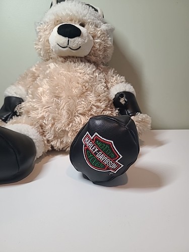 2007 Harley Davidson Teddy Bear 17" Plush Toy Hat Boots Biker - Picture 4 of 10