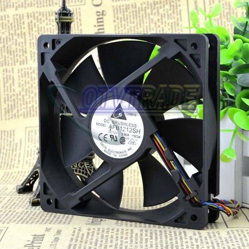 DELTA AFB1212SH 120*120*25mm 12V 0.8A 4pin PWM Case Cooling Fan - Picture 1 of 9