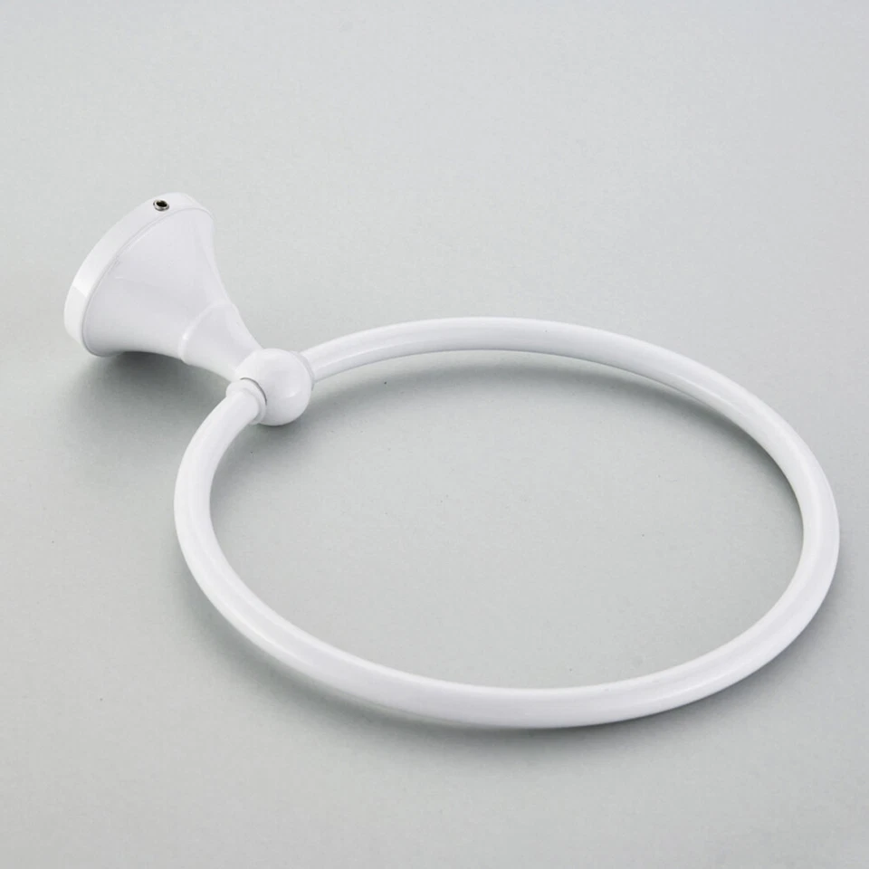 1 pieza Toallero Blanco Colgante Hogar Toallero para Cocina Baño Foto 4 de 4