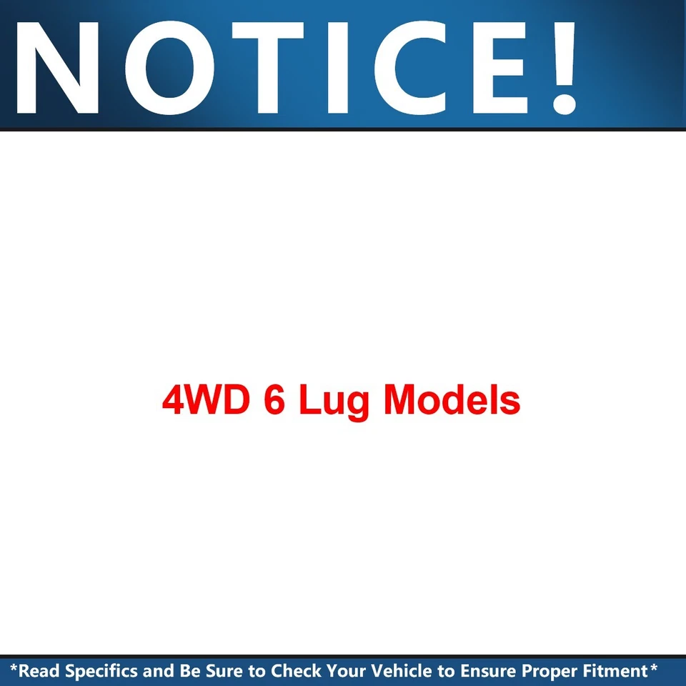 Kit de pastillas de freno rotores delanteros 4x4 12,99" para Lincoln Mark LT Ford F-150 2004-2008 Foto 2 de 4