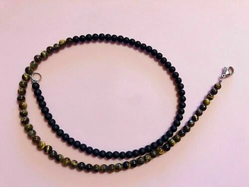 Collane e pendagli di bigiotteria tondi in pietra in pietra principale onice