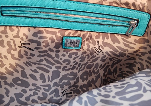 GUESS FAUX LEATHER TOTE BAG - Picture 3 of 4