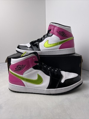 Nike Air Jordan 1 Retro Mid White Black Cyber Pink size 11.5 OG I  CZ9834-100 | eBay