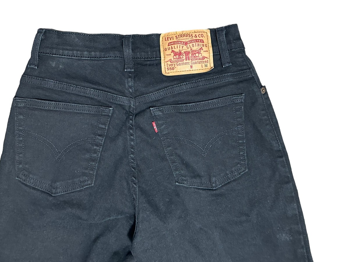 90's〜 USA製 Levi's 550 Black 90's Levi's 550 Relaxed Fit Tapered Leg Black Denim Jeans 5