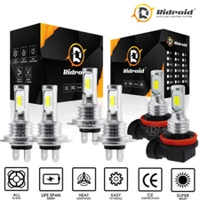 For BMW 328i 2007-2016 6x Bulbs LED Headlights Hi/Low Beams + Fog Lights 6000K