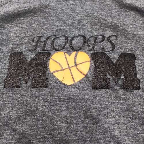 George Top Damen Medium Gray Hoops Mom Graphic Tee Langarm - Bild 6 von 6