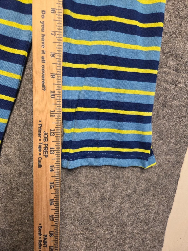 Pantalones de pijama capris a rayas azul amarillo de Disney Pixar Store para niños talla 3 Foto 4 de 4