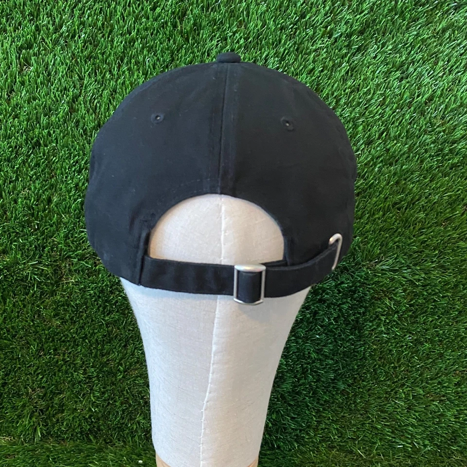 Stussy черный основной запас низкий профиль шляпа с ремешком регулируемый один размер крышка - Изображение 3 из 4