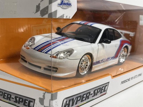 Porsche 911 GT3 996 Hyperspec Blanco 2006 1:24 Escala Jada 35491 - Imagen 3 de 7