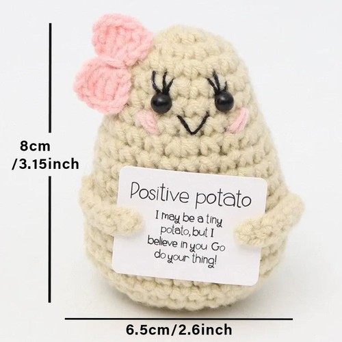 Bambola fatta a mano all'uncinetto abbraccio tascabile peluche avocado ape tartaruga anatra supporto regalo - Foto 16 di 81