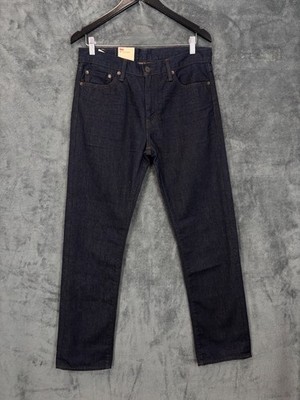Levis 504 Jeans Herren W31 L32 Blau Indigo Denim Straight Regular Zip Fly Baumwolle