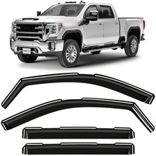 Sun Rain Visors Wind Guards for 2020-2026 GMC Sierra 2500HD/3500HD Crew Cab