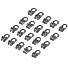 20x Boot Lace Hooks Lace Fittings Buckles For Repair/Camp/Hike/Climb Grey