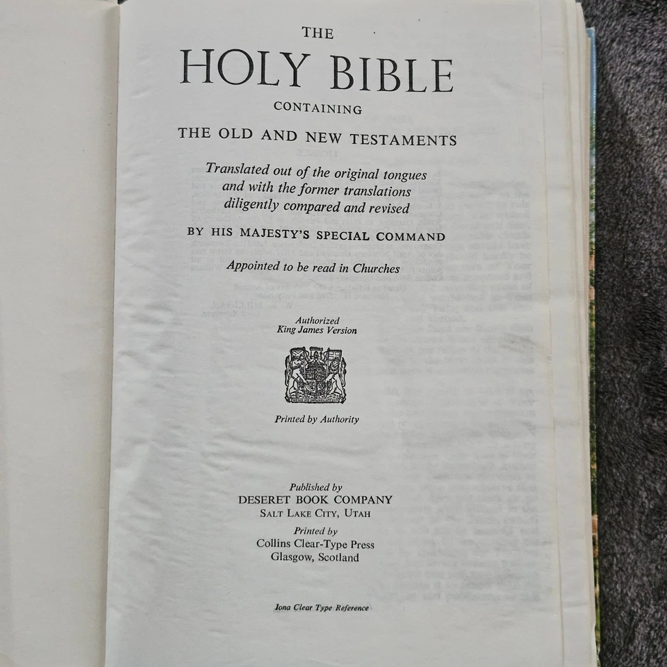 Holy Bible Authorized King James Version Deseret Book Company Sea Of Galilee - Image 4 of 4