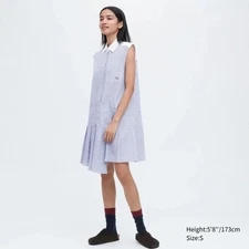 Uniqlo x JW Anderson sleeveless shirt dress large academia polished old money L