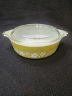 Vintage Pyrex Spring Blossom #471 Covered Casserole 1 Pt Made USA