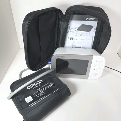 #ad Omron BP5450 Platinum Wireless Upper Arm Blood Pressure Monitor WORKING $55.55